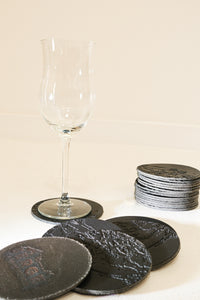 Sani Kneitinger - Exclusive Alpspitz' coaster made of leather