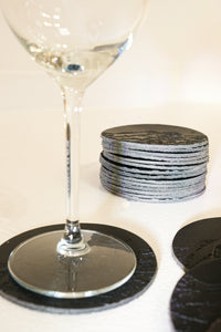 Sani Kneitinger - Exclusive Alpspitz' coaster made of leather