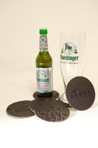 Sani Kneitinger - Exclusive Alpspitz' coaster made of leather