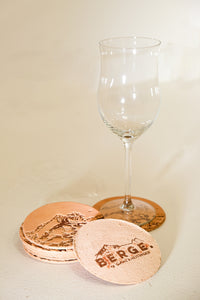 Sani Kneitinger - Exclusive Alpspitz' coaster made of leather