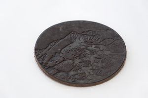 Sani Kneitinger - Exclusive Alpspitz' coaster made of leather